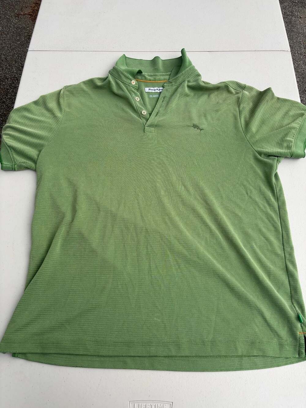 Tommy Bahama IslandZone Polo Shirt Men’s Large Green Short Sleeve